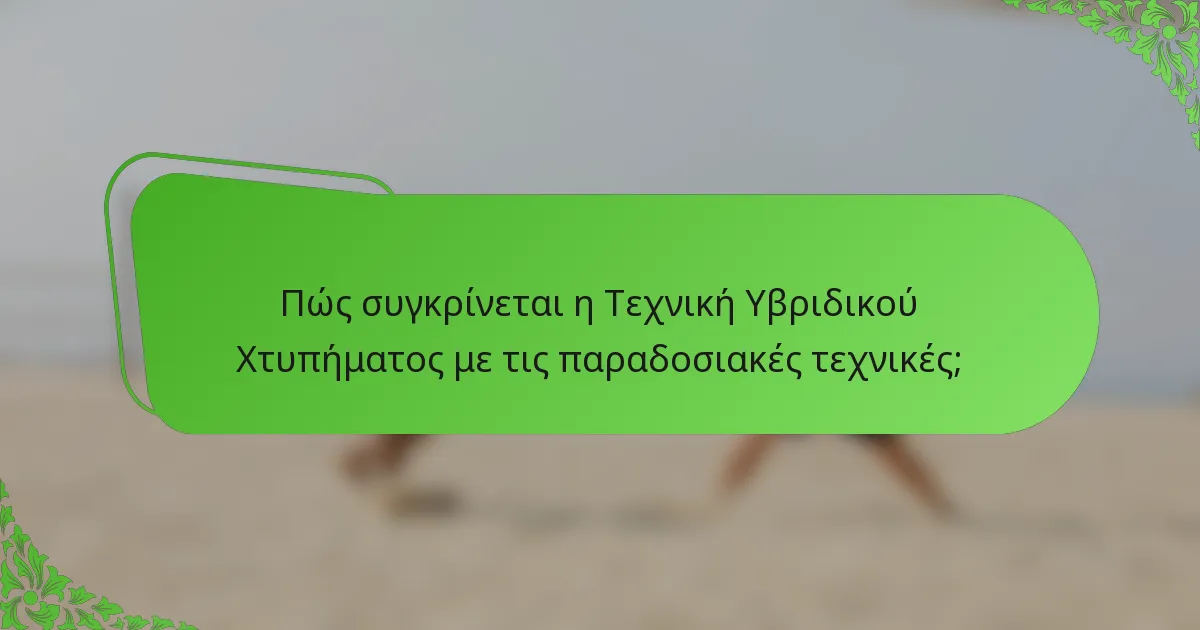 Πώς συγκρίνεται η Τεχνική Υβριδικού Χτυπήματος με τις παραδοσιακές τεχνικές;